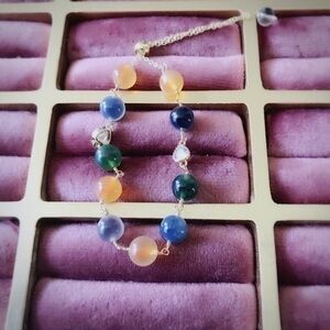 Natural Mongolian Gobi Candy Agate Bracelet